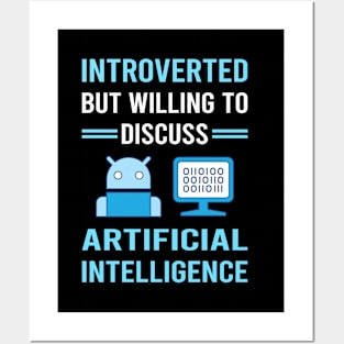 Introverted Artificial Intelligence AI Posters and Art